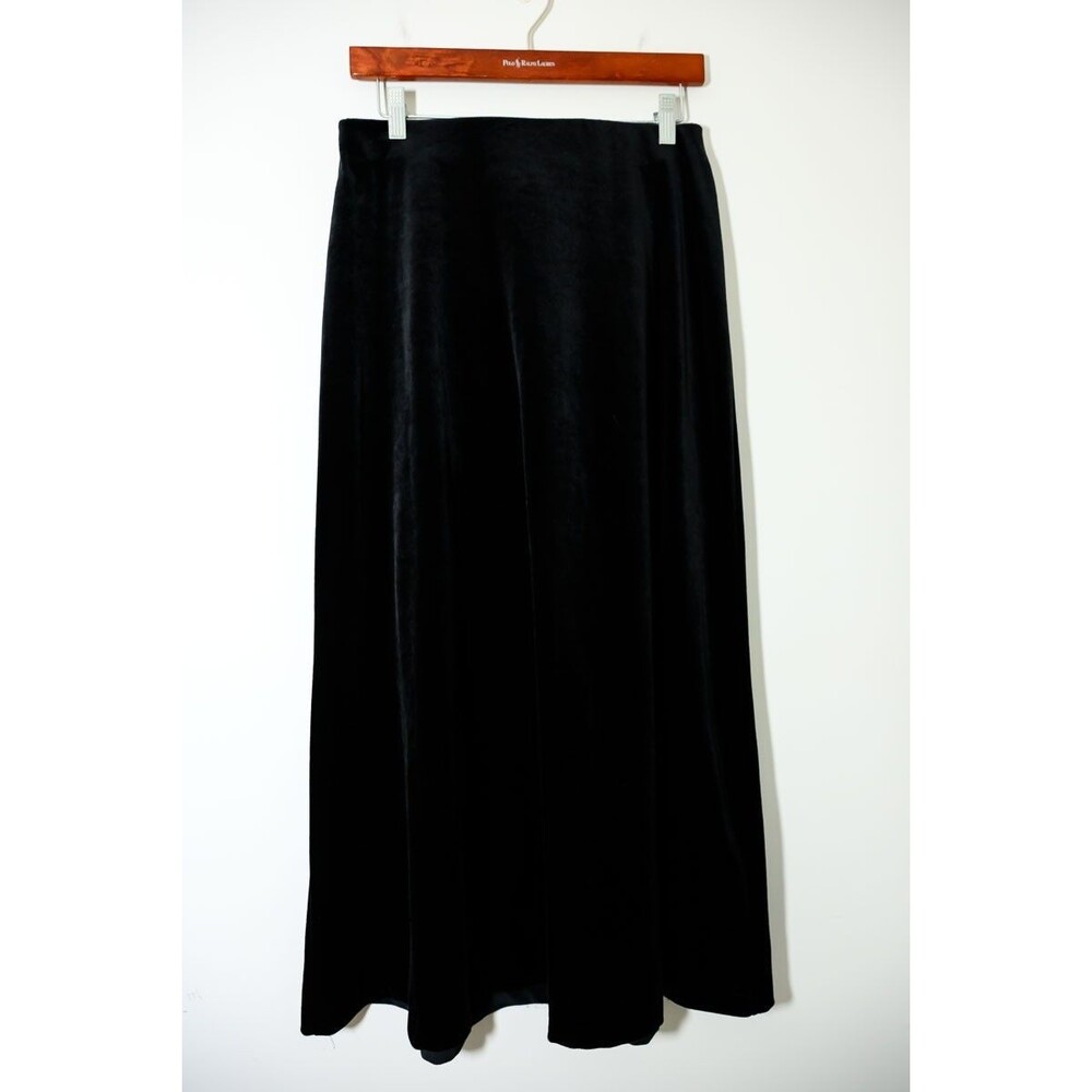 Ellen Ashley Skirt M Black Velvet Goth Whimsigoth Witchy Vintage Y2K Maxi